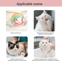 Touchdog Foldable Dog Cone Collar for Cats & Dogs - Adjustable Soft Recovery Collar with Waterproof PU Coating, Lightweight Design, 24.5cm/9.6in Wide Barrier (Pink Gradient Color, XS)