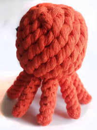 Dog Toys Puppy Teething Chew Toys 3 PCS - orange octopus - image 2