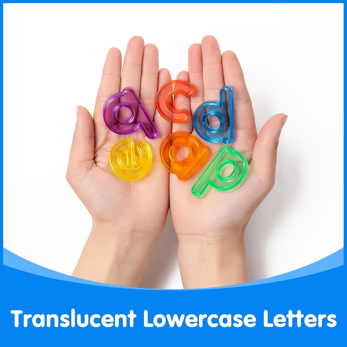 66 Pcs Translucent Letters and Numbers, Light Table Toys - Lowercase Letters - image 4
