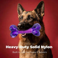 Tough Dog Toys for Aggressive Chewers: Beef Flavored Long Lasting Dog - 1 PC-Bacon-Purple - image 2