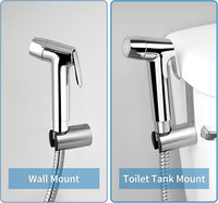 Hibbent Sink Faucet Hose Sprayer Attachment with 10 Adapters - Dual Function Handheld Bidet, Rinser & Shower Head - for Feminine Hygiene, Baby Diaper Cleaning & Pet Bathing