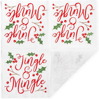 Sparkle and Bash It's a Boy Napkins, Blue & Gold Foil, 3-Ply - Jingle & Mingle / 5 x 5 Inches - image 4