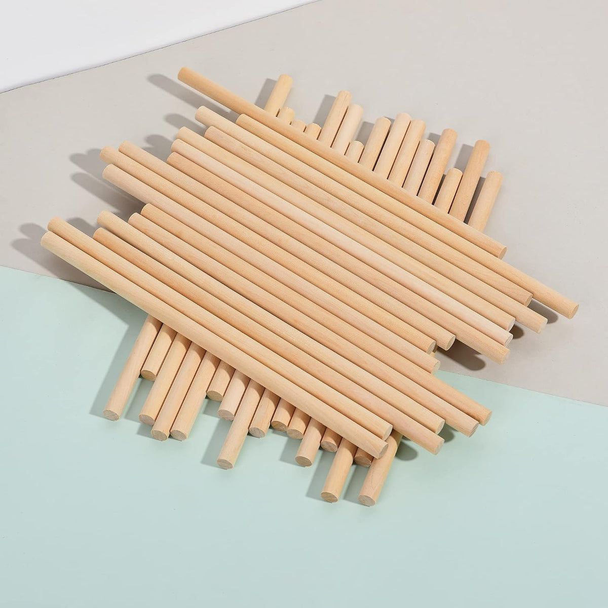 DOMG 60 pack rhythm sticks for kids in six bright colors, 12 inch birch lummi sticks - view 5