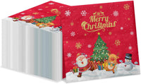 100Pcs Butterfly Napkins, Fairy Napkin - Red Christmas