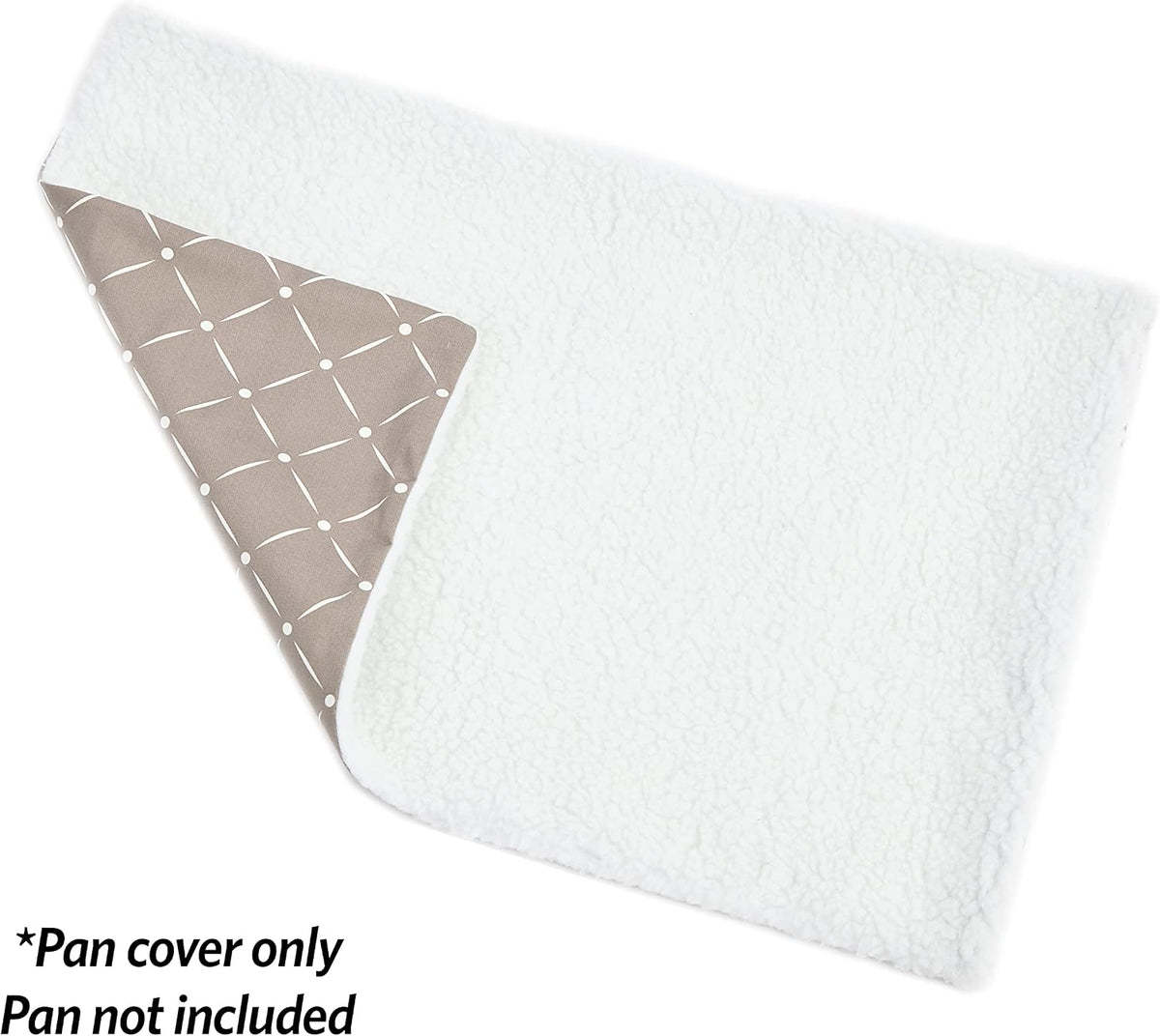MidWest Homes for Pets Quiet Time Reversible Crate Pan Cover 36' - Mushroom Diamond/Fleece / Crate Pan Cover 30" - image 3