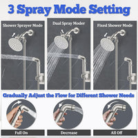 Dog Shower Attachment Metal - Gray / 1/2" Indoor Shower Diverter - image 2