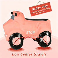 INPANY Bouncy Bull, Cow Hopper for Cowboys, Kid Gifts Toy - Pink Car - image 3