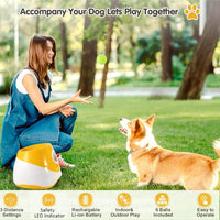 SOCO Automatic Ball Launcher for Dogs, Orange - Orange-15 balls - image 2