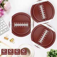 40 Pcs Basketball Plates and Napkins Set - Football - image 3