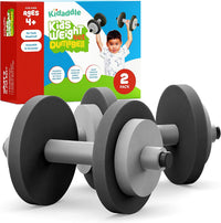 Modern Innovations Kids Weight Set Toy Dumbbells - Dumbbells / Black/Grey
