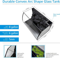 hygger Horizon 8 Gallon LED Glass Aquarium Kit for Starters with 7W - image 3