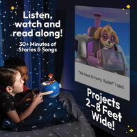 Kids Pink Book Projector, 5 Read Aloud Fairytale Stories - Paw Patrol Skye, Owl & Projector - image 2