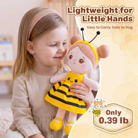 OUOZZZ Soft Baby Doll 12.6" Yellow Bee Dress Snuggle Buddy Doll – Fun for Kids & Family - B-bee Dress - image 2