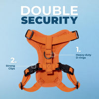 Voyager Escape-Proof Step-in Harness & Leash, Moss Green - Orange / XXS (Chest: 11.5 - 14") - image 2