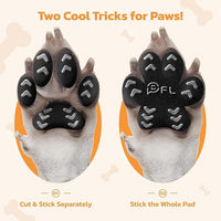 Anti Slip Dog Paw Protector Pads for Senior Dogs, Paw Pads for Dogs Traction, Disposable Self Adhesive Paw Grips for Old Dog on Slippery Hardwood Floor, Black 12 Sets (48pcs) S(4-10lbs)