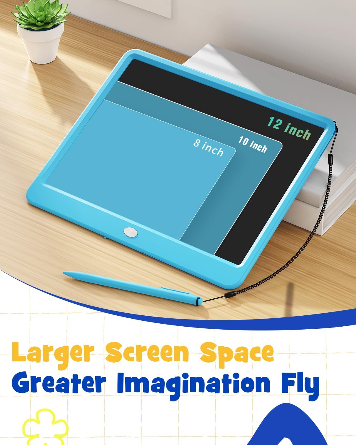 ORSEN LCD Writing Tablet 10 Inch - Blue / 12 inch - image 3
