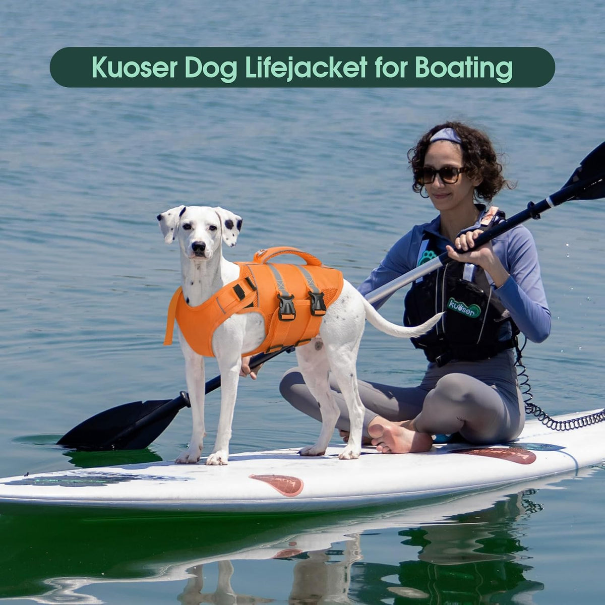 Kuoser Dog Life Jacket, High Flotation Dog Life Vest for Swimming Boating – Essentials for Dogs - A-Safety Orange / Xs (Chest Girth:12.99-18.11'') - image 3