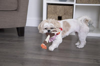 goDog Checkers Elephant Tough Plush Toy with Chew Guard Technology - Checkers - Skinny Rooster (Brown) / Mini - image 4