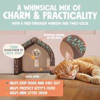 Fairy Door Interior Pet Door - Brown - image 3
