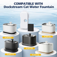 Replacement filters for PETLIBRO Dockstream cat water fountain PLWF106, 25 filters and 25 sponges - view 2