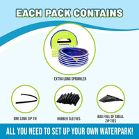 Trampoline Sprinkler Waterpark, Heavy Duty Hose – Fun for Kids & Family - Premium Waterpark - image 3