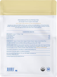 Native Pet Bone Broth for Dogs and Cats - Chicken Bone Broth Powder Dog Food Toppers for Picky Eaters - Provides Extra Nutrition for Joint Strength, Immune Support & Heart Health - 192 Scoops