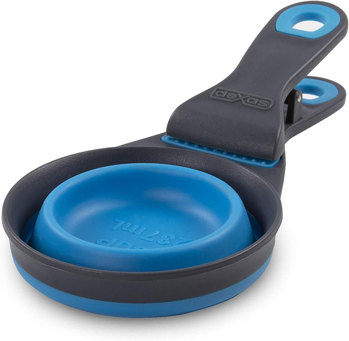 Dexas Popware for Pets Collapsible Klip Scoop - 1 Cup Capacity (Pack of 2) / Pro Blue - image 2