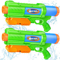 Super Water Gun for Kids Adults: 2 Pack Super Water Gun Soaker 1200cc - Green