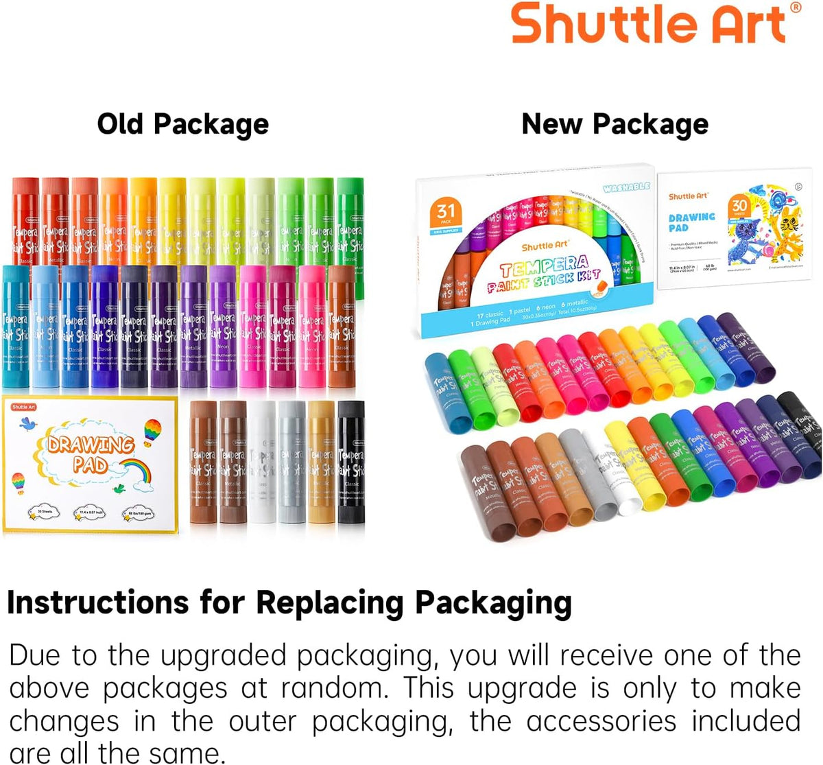 Tempera Paint Sticks, 15 Colors Solid Tempera Paint for Kids - 30 Colors with 1 Drawing Pad - image 4