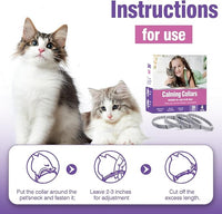 Calming Collar for Cats 4 Pack - Adjustable Soother - Anxiety Relief - Stress Pheromone Collar - Comfort Cat Calm Collars - Lasts 30 Days
