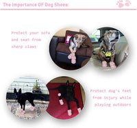 XSY&G Dog Shoes for Hot Pavement - Size 1 / Pink - image 2