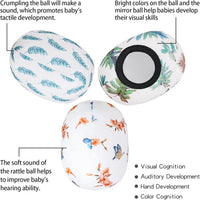 Tayerop set of 3 plush replacement balls for MamaRoo swing with crinkle, rattle and mirror balls - view 12