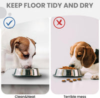 Non-Slip Waterproof Pet Feeding Mat - Medium, 20 x 12 Inch / #07 Silver Grey Solid - image 3