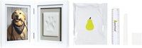 Pearhead Pet Paw Print Frame with Clay Impression Kit - White Pawprint Desk Frame - image 4