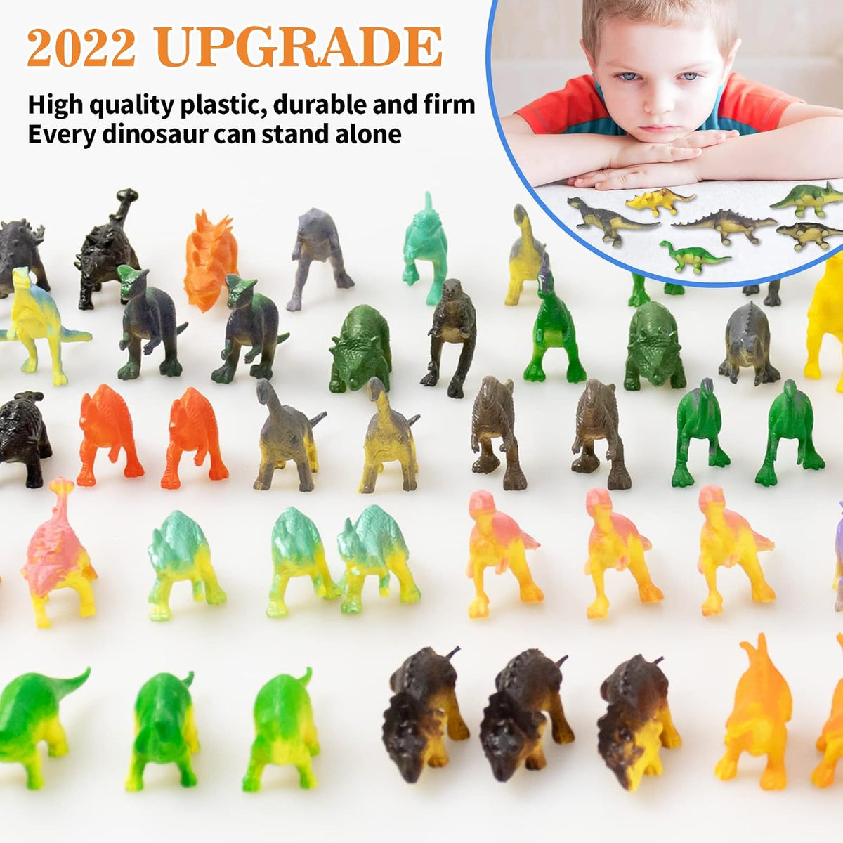 Mini Dinosaur Figures 78 Pack, Kids Dinosaur Toys - Upgrade Dinosaur - image 4