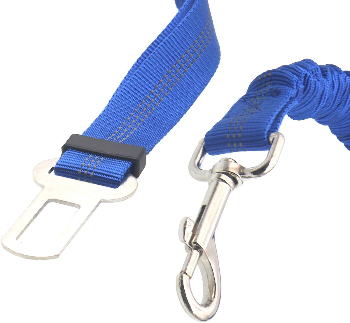 2 Dog Car Harness Seatbelt Seat Belt Leash Travel Accessories Bungee - Blue / 2 Packs - image 2