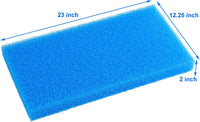AQUANEAT Aquarium Filter Sponge Open Cell Foam Sheet Bio Sponge - 23" Lx 12.25"W x 2"H / Blue - image 3
