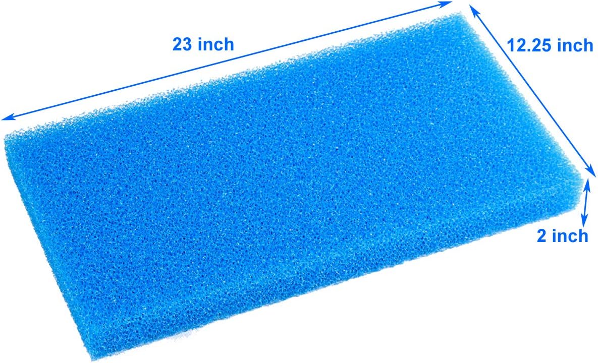AQUANEAT Aquarium Filter Sponge Open Cell Foam Sheet Bio Sponge - 23" Lx 12.25"W x 2"H / Blue - image 3