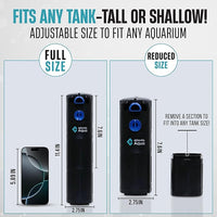 20 Gallon Fish Tank Filter up to 55 Gallons | Quiet Fish Tank Filter | Crystal Clear Water | Turtle Tank Filter | Submersible Aquarium Filter, Filter for Fish Tank, 50 Gallon Fish Tank Filter