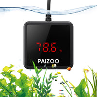 PAIZOO LED Waterproof Aquarium Thermometer Always-on Display with USB
