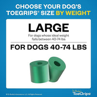 Dr Buzby's Large ToeGrips for Dogs - Instant Traction on Wood/Hardwood Floors - Anti Slip Relief - Grippers for Senior Dogs - Stop Sliding Instantly - Rubber Nails for Paws - 1 Pack (20 Grips)