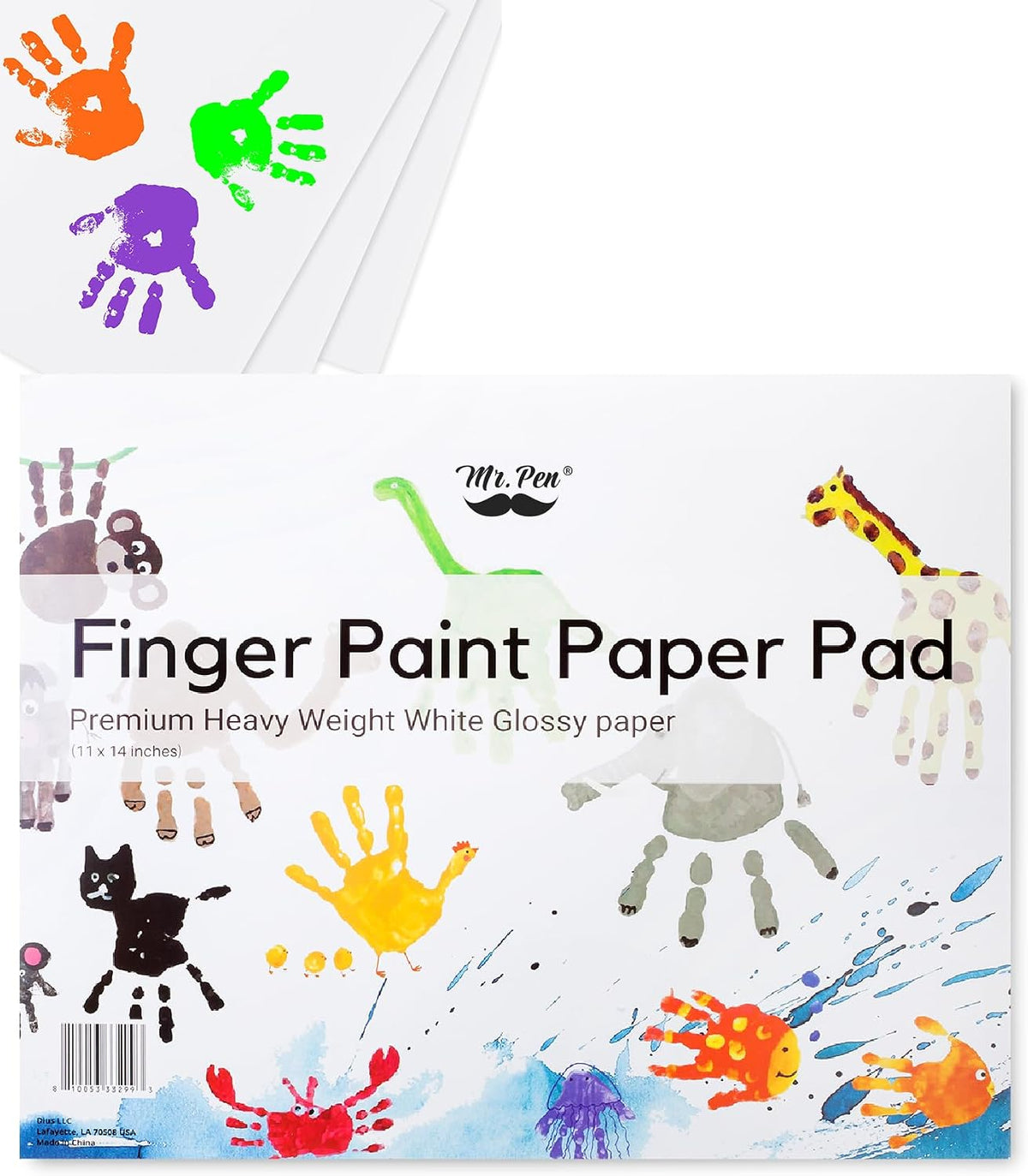 Mr. Pen, Finger Paint Paper Pad for Kids