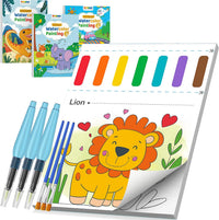 TECJOE 3 Pack Paint with Water Books - Traffic & Forest & Dinosaur