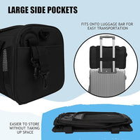 Carriers Soft-Sided Pet Carrier for Cats Dogs Under 15 lbs,TSA Airline Approved with 4 Ventilated Windows(Medium,Black)
