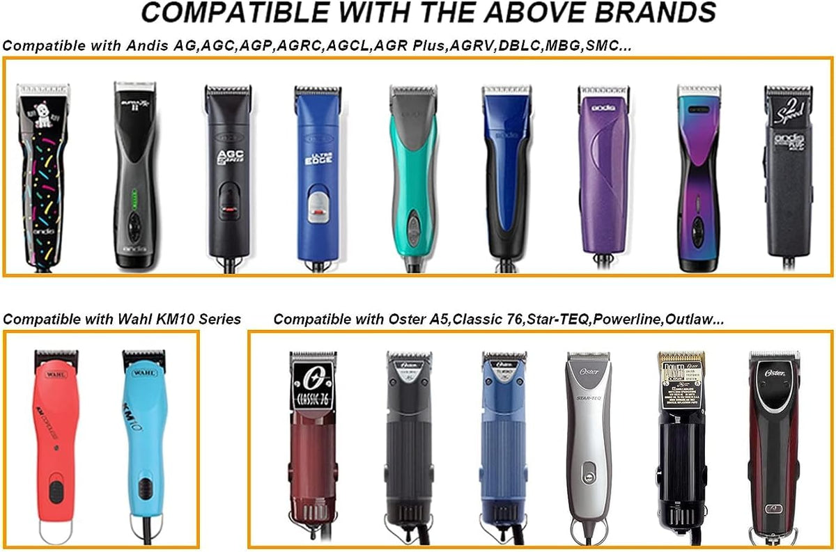 Size 000 detachable ceramic clipper blade set, 1/50 inch cut length - view 4