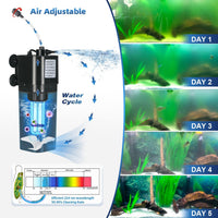 TARARIUM U-V Aquarium Filter for Fish Turtle Tank - Extra Small fit 10-20Gal - image 3