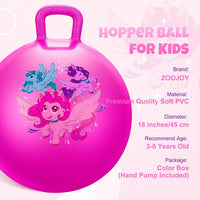 ZOOJOY 18 inch blue dinosaur hopper ball for kids with handle - view 26