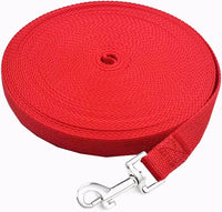 SALO Nylon Training Dog Leash for Small Medium Large Dogs - Red / 1 inch x 30 feet - image 3