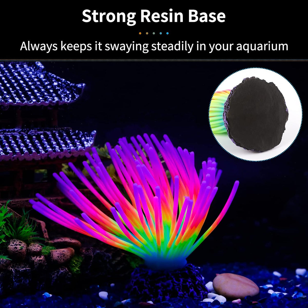 Uniclife Aquarium Imitative Rainbow Sea Urchin Ball Artificial - Rainbow Sea Urchin - image 4