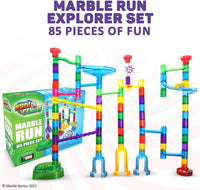 Marble Genius Marble Run Super Set, 150 Translucent Pieces - 85 Pieces - Explorer Set - image 2